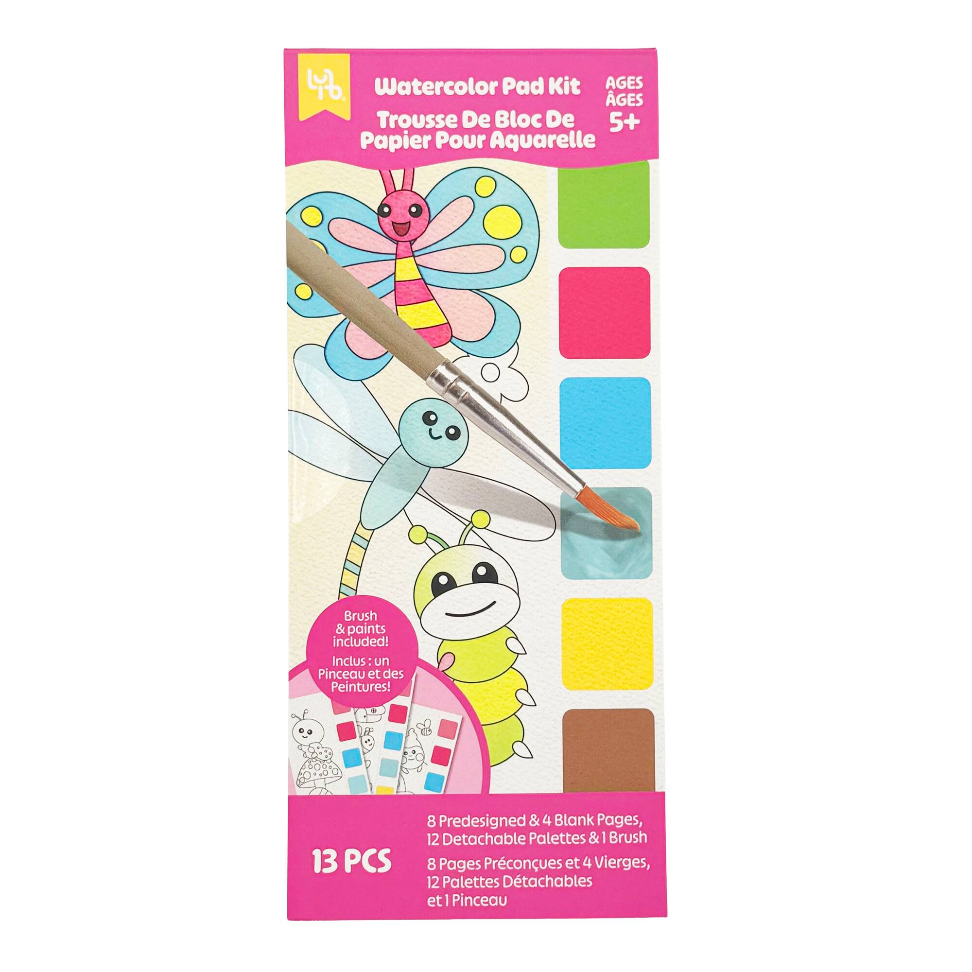 Little Yellow Bicycle® Bugs Bookmark Watercolor Pad Kit